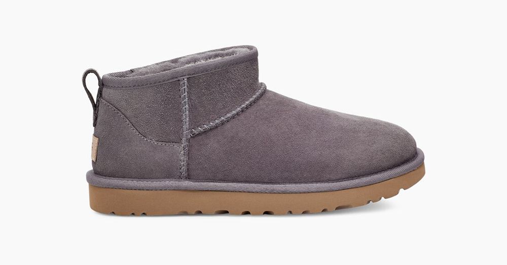 Ugg Classic Ultra Mini - Womens Mini Boots - Grey - NZ (9238RWAUO)